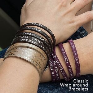 Good Works Leather Wrap Bracelets